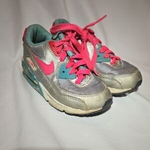 Nike Gray and Pink Sneakers with Air Max Design
